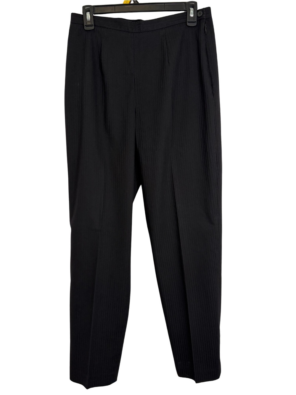 3/$20 Josephine Chaus Black Ribbed Trousers Dress Pants Size 8